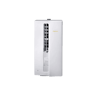 Front view of Carrier Neo Veza vertical and high energy efficiency ratio aircon that provides fast and efficient cooling 