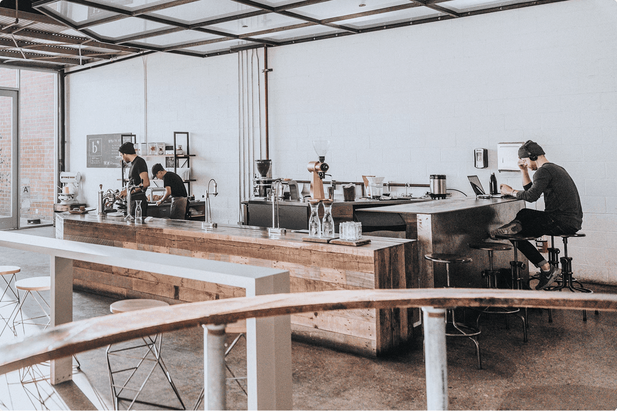 A bright and efficiently cooled cafe with the help of Carrier Philippines small scale cooling solutions