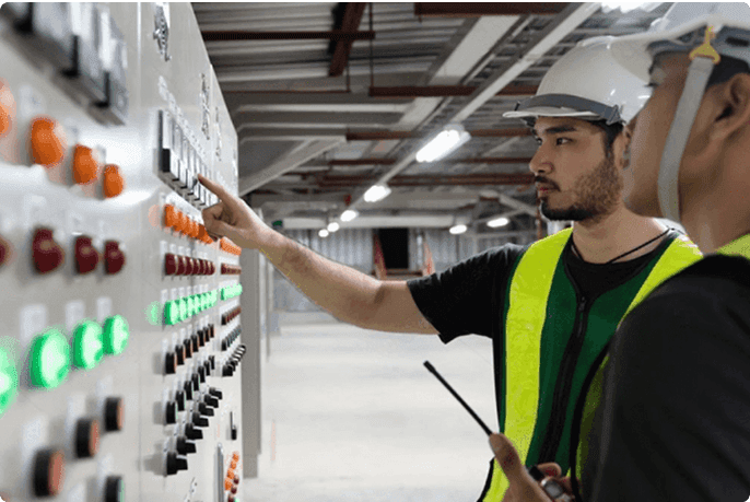 Carrier engineers testing and inspecting the installed equipment to ensure safe and optimum performance.