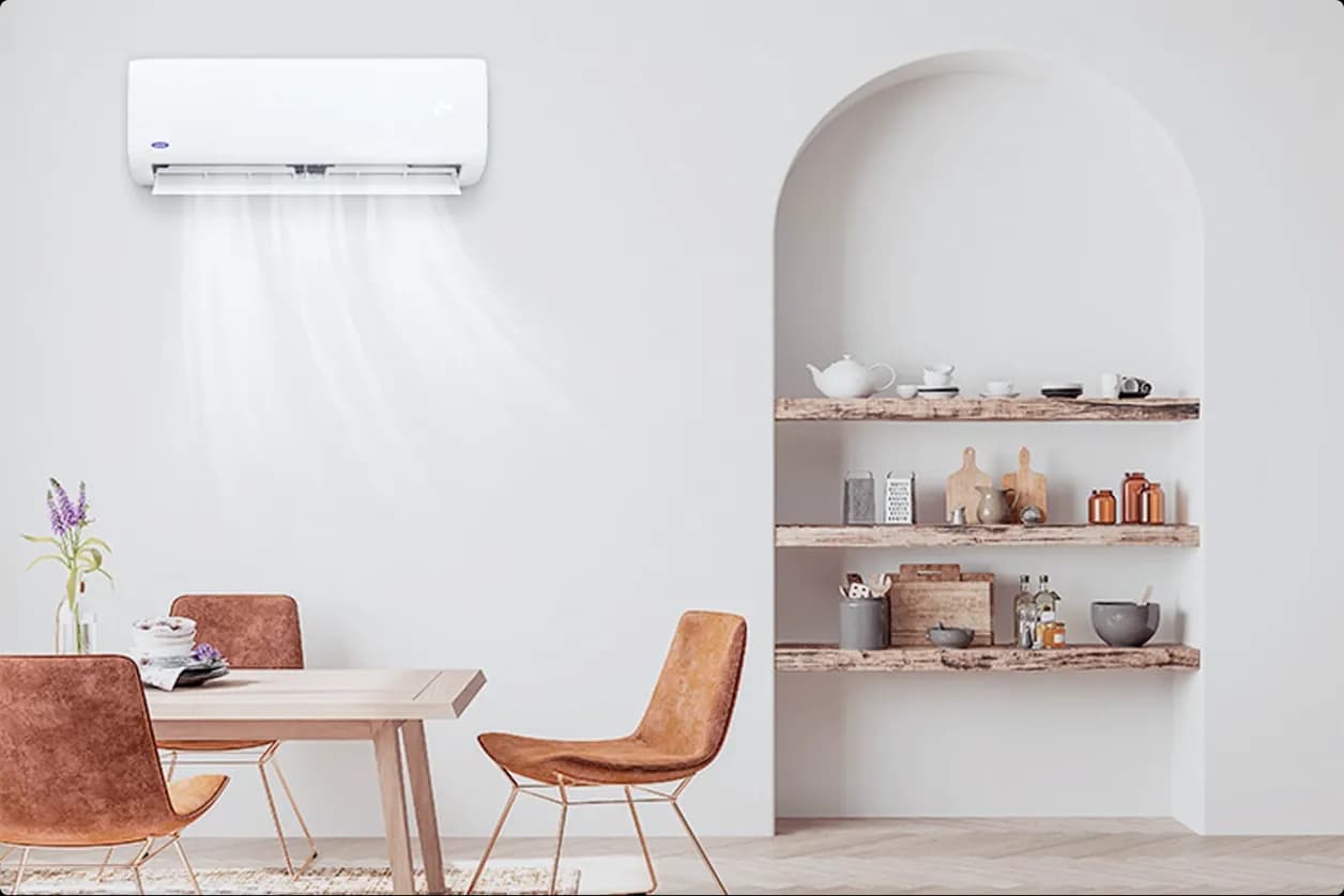A bright indoor space cooled quickly with Carrier Optima split type aircon