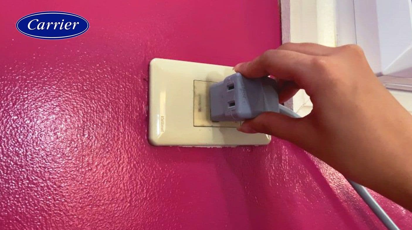 Plugging the unit back on to the power outlet